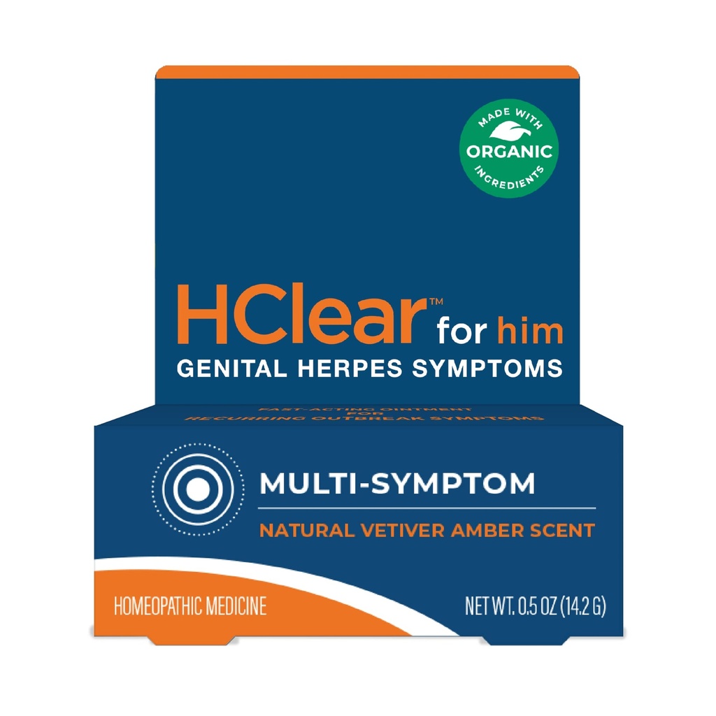 HClear para él por FemiClear - ungüento tópico - Formulado con ingredientes naturales y orgánicos - Alivio de acción rápida - Fabricado en EE.UU. - (0,5 Oz Tube)