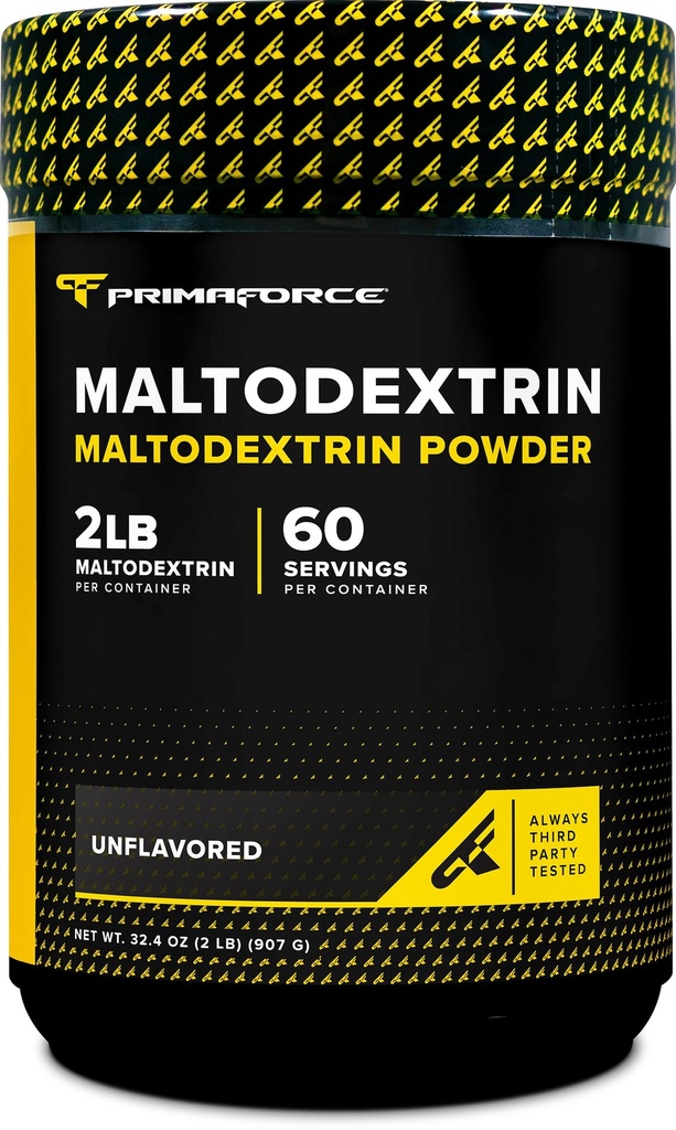 Primaforce Maltodextrin Powder (2 libras, sin sabor) - Grado de alimentos Maltodextrin Powder para aumentar la energía del entrenamiento, ganar " resistencia