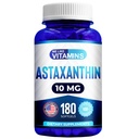 Nos gusta las vitaminas Astaxanthin 10mg Softgel - Altamente Potente Astaxanthin Suplementos de Haematococcus Pluvialis - Mejora el ojo, junta, salud de la piel y niveles de energía - 180 Servimientos, 6 meses de suministro
