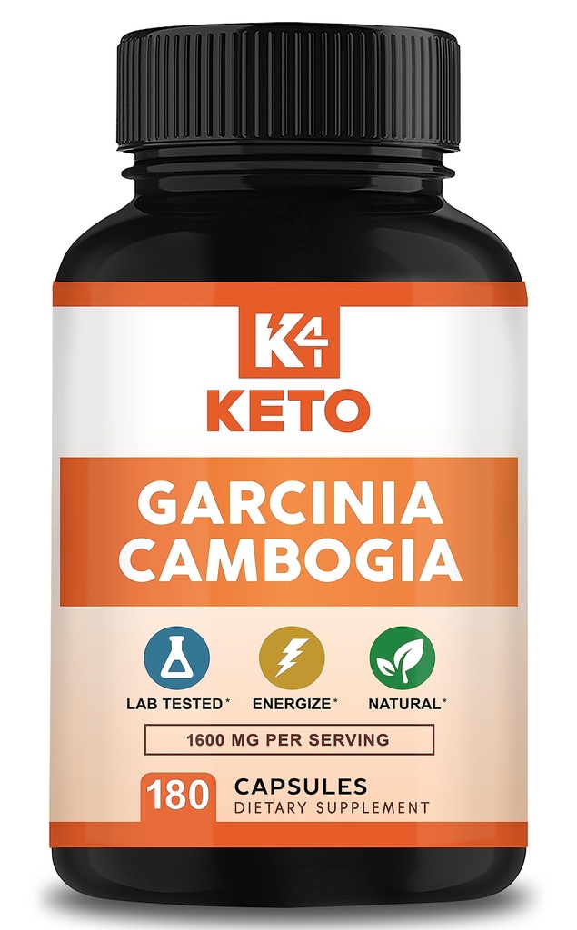 Garcinia Cambogia 1600 mg (180 cápsulas) - Pure Natural Extract Supplement Pills - Standardized Garcinia Cambogia Alternative to Drops, Gummies, Liquid, Tea &amp; Powder