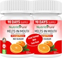 Suplemento de Hierro Chewable para Mujeres/Men ANTE Carbonyl Iron 18 mg con vitamina C 30 mg tóxico Tablet en Orange Flavor 90 Conde (2)