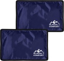Glacial Comfort Gel Ice Pack for Back Pain - (12" x 8") Reusable Cold Pads for Hip, Knee, Shoulder Injuries, Muscle Strains, Migraine & Postpartum Recovery with Flex Technology - After Surgery.