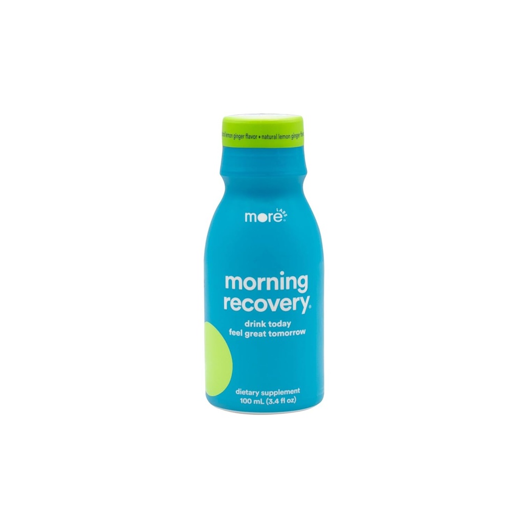 Electrolito de recuperación de la mañana, leche bebe proprio fórmula a Hydrate mientras bebe para la recuperación de la mañana, DHM líquido altamente fluido, limón jengibre, paquete de 1