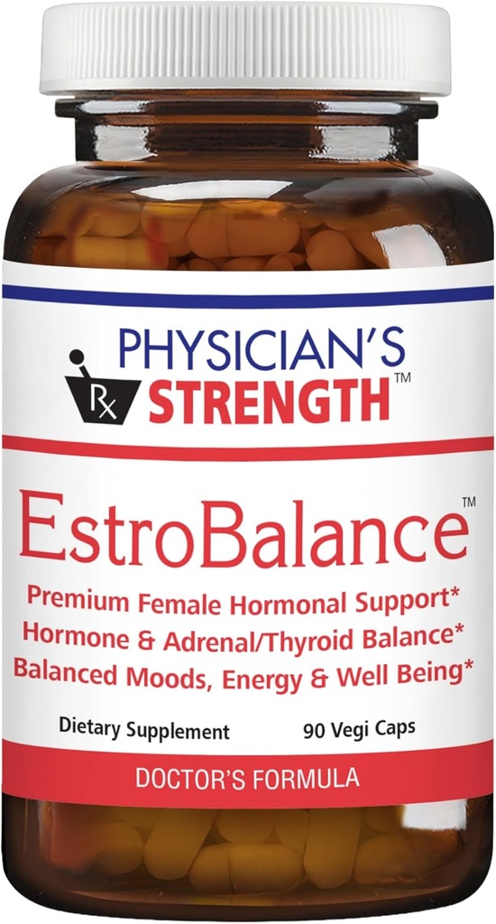 Physician's Strength EstroBalance - 90 Vegi Caps - Hormon System Metabolic Support - 45 Servimientos