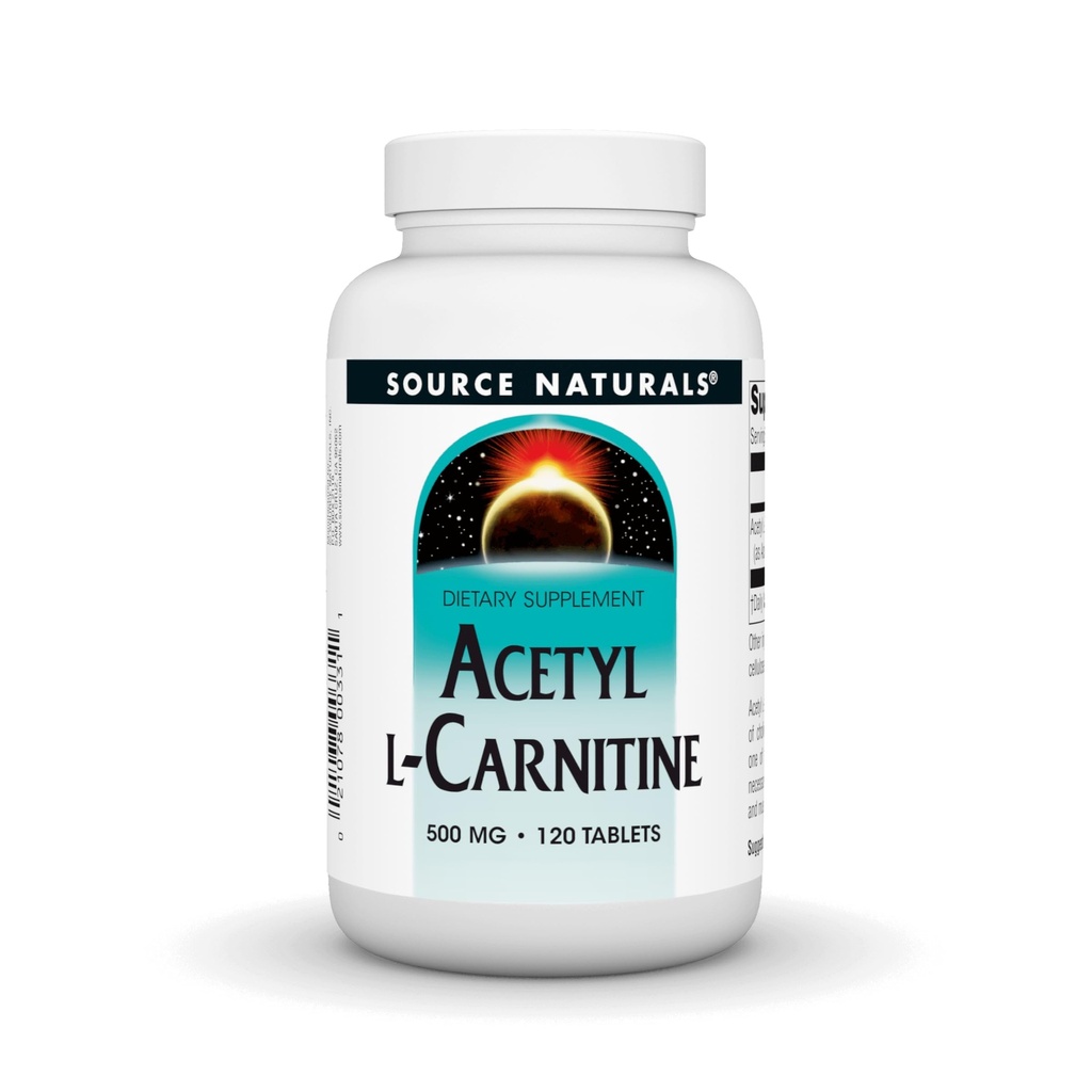 Fuente Naturales Acetyl L-Carnitine 500 Mg Tablet, 120 Conde