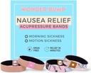 Morning Sickness Relief Wristbands | Acupressure Anti Nausea Bands for Pregnancy Nausea Relief, First Trimester Pregnancy Essentials (2 Sets) (Medium)