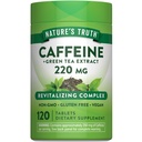 La verdad de la naturaleza Caffeine Pills ← 220mg ← 120 Conteo Silencioso con té verde Extract 
