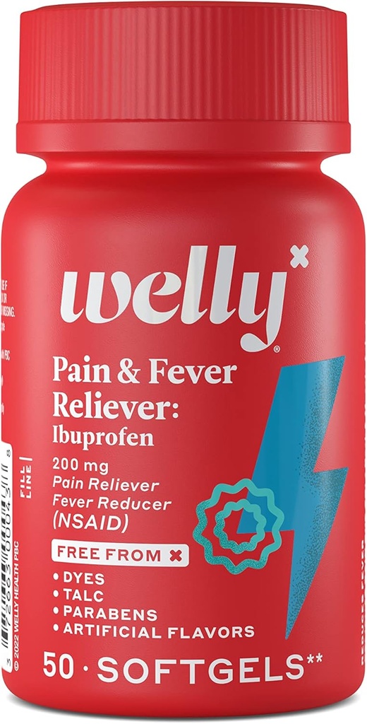 Remedios Welly ← Dolor de OTC " Alimentador de la fiebre: Ibuprofeno tóxico Dolor Alivio de dolor / Nunca Reductor tóxico Medicina con ingredientes activos