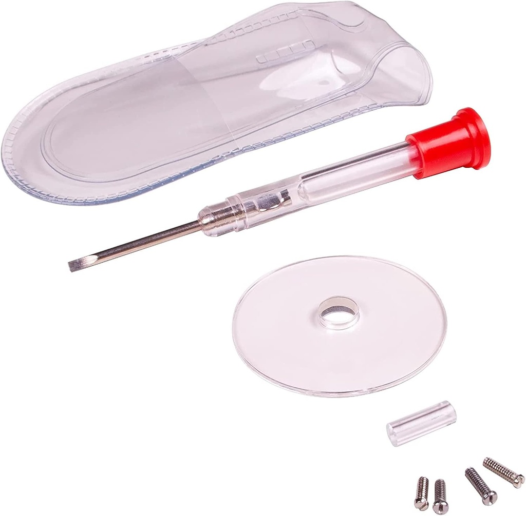 Kit de reparación de vidrios Apex - Kit de reparación de anteojos con pequeño tornillo, tornillos de anteojo, vidrio de aumento, guía de tornillo, " bolsa de almacenamiento - Kit universal de reparación de anteojos para lectura de vidrios, " Gafas de sol