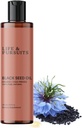Life & Pursuits Organic Black Seed Oil (Kalonji) - 100% Puro, Natural, Frío Presionado Silencio Fuente natural de Thymoquinone &amp; Omega 3 6 9 Silencio Antioxidante para soporte inmuno, Piel &amp; Piel (6.8 Fl Oz)