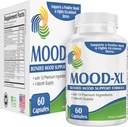 Mood-XL: 30-Day Mood Support Supplement (All-in-1 Blend) with 13 Active Ingredients ← Healthy Mood Supplements " Vitamins TEN 1-Month Supply ANTE 60 Capsules