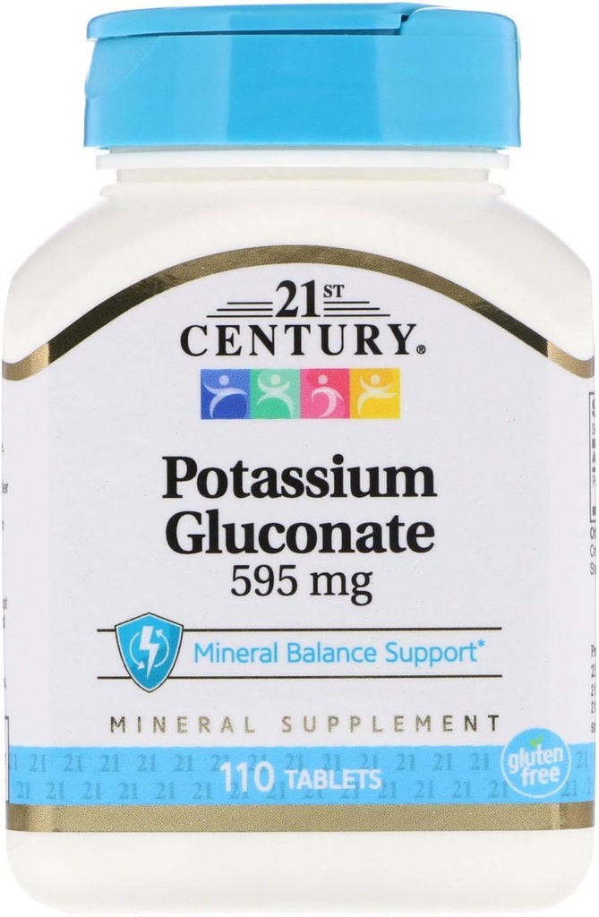 21st Century Potasio 99Mg Tablas 100+10 Cuenta (2 Pack)