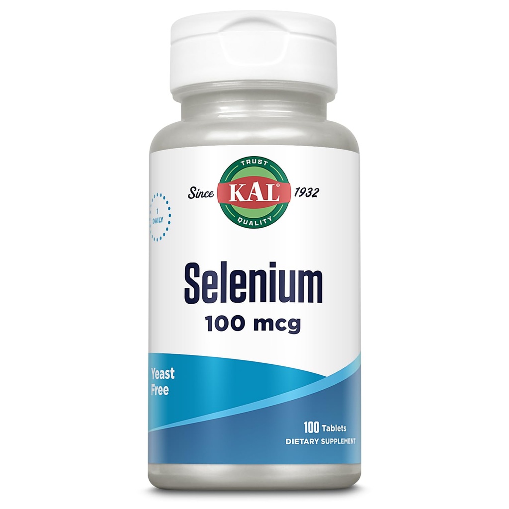 Kal 100 Mcg Selenium Yeast Free Tablets, 100 Conde