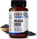 RAWYA Nutrition Black Seed Extract, Nigella Sativa, Black Cumin Seed Powder, 500 mg Cada uno, promueve Wellness, Flexibilidad y Radiant Skin, Halal, Vegan, Pure & Natural Supplement - 120 Vegan Capsules