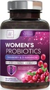 Probióticos para Mujeres Apoyo a la Salud Digestiva - 60 Billones Probiótico de Mujeres CFU, 16 Strains, para pH Balance, Soporte Vaginal con Arándano para Salud Gut, Apoyo urinario e inmunológico - 120 cápsulas