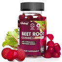 Gotas de remolacha vegana gratis de azúcar para la presión sanguínea, gomas de escarabajo con L-Citrulline y extracto de hawthorn, cerdas de remolacha de Peach Flavor para la presión arterial alta, 60 cuenta