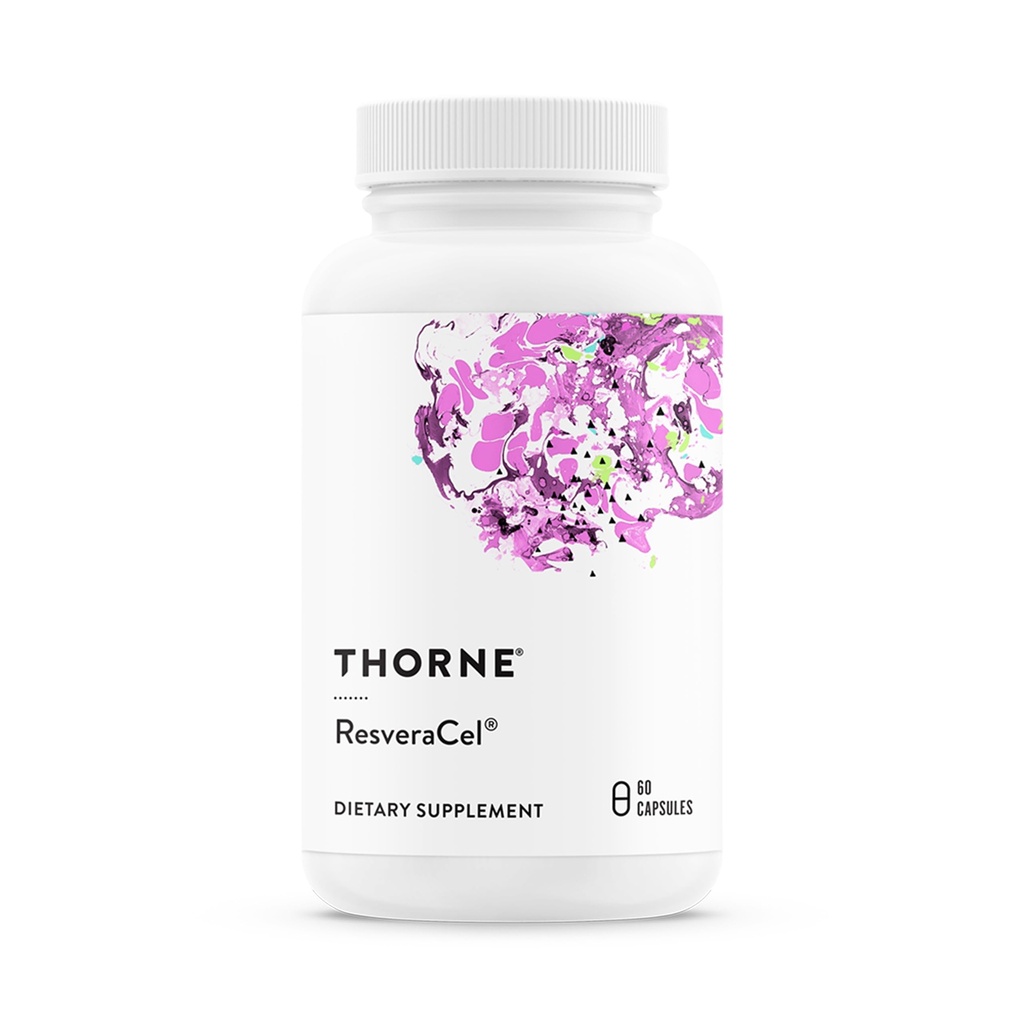 THORNE ResveraCel, NR, Quercetin, Resveratrol & Betaine, 60 Capsules