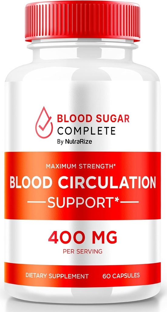 Capturas completas de azúcar en sangre - Optimizador de soporte de sangre natural - Incluye vitamina C, pólvora de canela, Prickly Pear Extracto " pólvora de raíz tormérica (60 cápsulas)