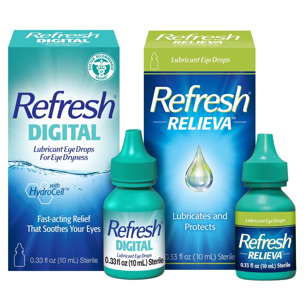 Refresh Relieva Lubricant Eye Drops (0.33 Fl Oz) Digital Lubricante Eye Drops (0.33 Fl Oz)