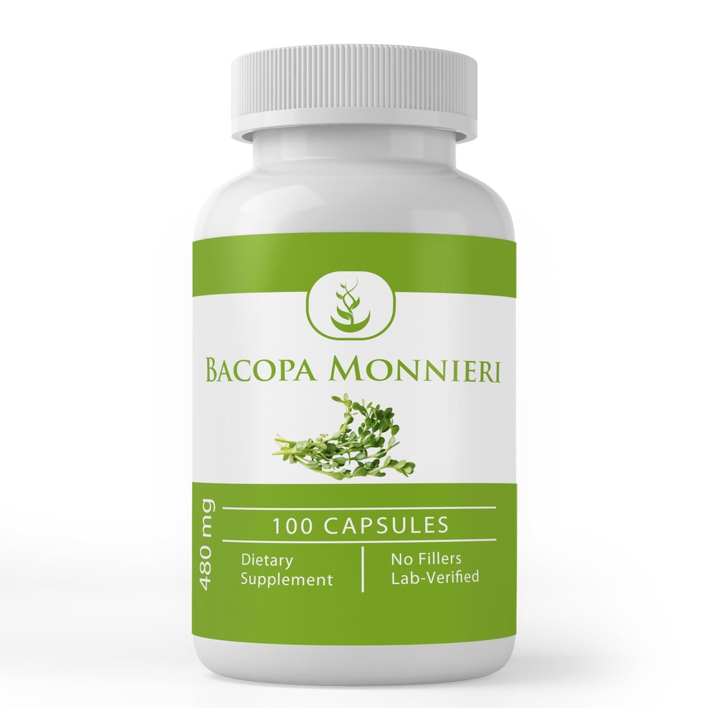 Pure Original Ingredients Bacopa Monnieri, (100 Capsules) Always Pure, No Additives Or Fillers, Lab Verified