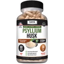 Kaya Naturals Psyllium Husk Capsules - 60 Conde peru High Fiber Suplemento Silencio Digestive Health & Regularity TEN Gluten-Free, Non-GMO