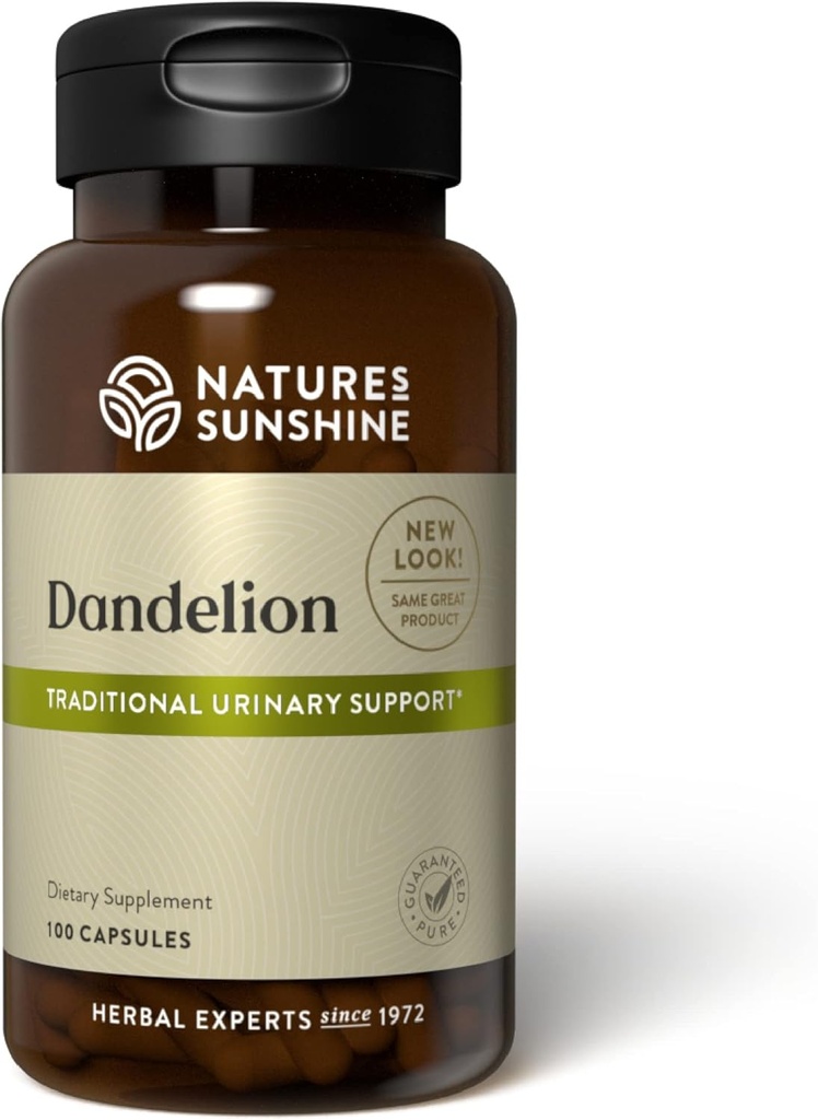 Nature's Sunshine Dandelion, 100 Capsules, Powerful Herb Supports Digestion, Nourishes The Liver, and Provides Urinary System Support