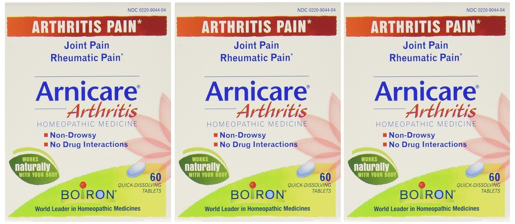 Artritis Arnicare Boiron - 60 fichas 60 Cuenta (Pack of 3)