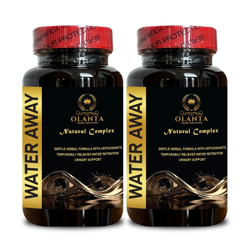 Genérico Agua Natural Away Pills - Agua Away Pills Máximo Fuerza, Actuación rápida Alivio de Bloating, Agua Pills Vitaminas, Apoyo Inmunitario, Agua Pills Caffeine Gratis - 2 Botellas