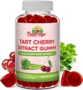 Tart Cherry Gummies (2000mg) con Celery Extract (400mg)- Sleep, and Joints- Tart Cherry Extract Alterative to Tart Cherry Juice Concentrate, Capsules, o Powders - 60 Conde