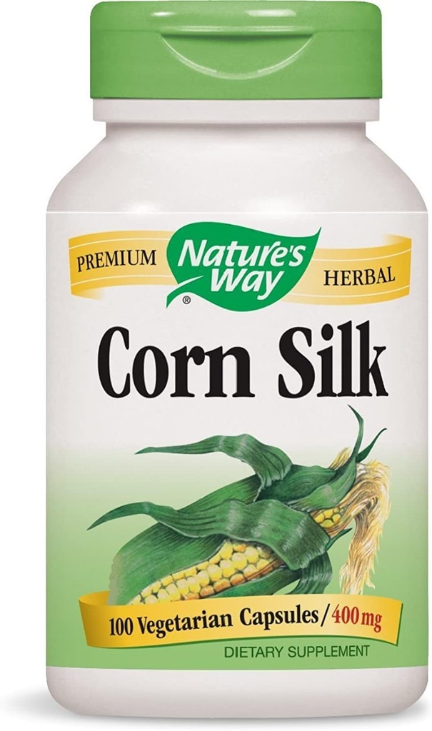 Camino Premium de la Naturaleza Seda de maíz herbal 1,200 mg, 100 cápsulas vegetarianas, paquete de 3