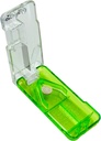 EZY DOSE Pill Cutter and Splitter with Dispenser, Daily Usage, Safely Cut Pills, Vitamins, Tablets in Half or Quarters, Accurate and Easy Cutting, Acero Inoxidable, Travel Sized, Green, BPA Free