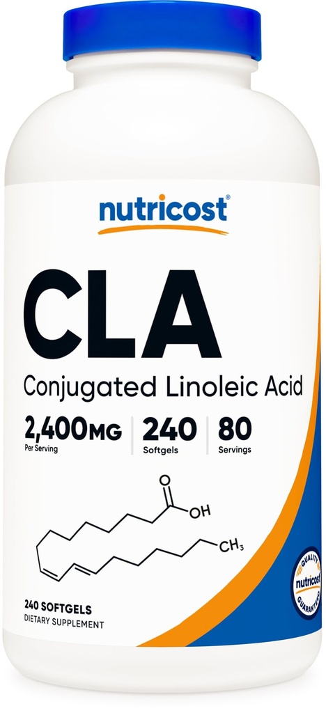 Nutricost CLA (Acido Linoleico Conjugado) 800mg, 240 Softgels