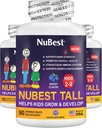 NuBest Tall Kids - Toddlers Vitamins and Kids Vitamins for Age 2 to 9 - Support Bone Strength, Overall Health and Immunity - Animal Shapes - 270 Chewable Berry Tablets | Pack 3