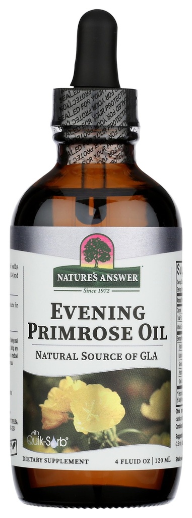 Respuesta de la naturaleza Liquid Evening Primrose Oil 4oz Liquid ← Cold Presionado ← Esencial All Natural Moisturizer for Hair, Skin, Nails ¦ Rosacea Psoriasis Eczema Relief ← Single Count