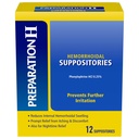 Preparation H Pfizer Prep H Suppositories- 12 Count
