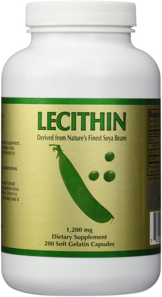 3 botellas Lecithin (200 Softgels/ 1200 mg/ botella) por NCB
