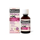Tos Robitussin Elderberry + Congestión Chest DM Medicina de la tos infantil, Alivio de la congestión de pecho y jarabe de tos - 4 Fl Oz