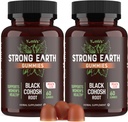 YUM-V'S Strong Earth Black Cohosh Root 50mg (60 Cuenta) - Natural Extract Menopause Suplementos Night Sweats &amp; Hot Flashes for Women