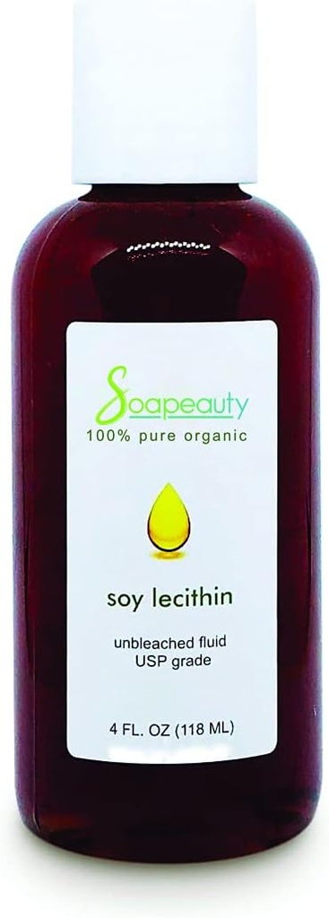 Soapeauty Lecithin Soy Unbleached Fluid Liquid Skin Hair Nails Health 4 OZ to 7 LBS (Tamaño: 8 OZ)