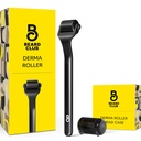 The Beard Club Premium Derma Roller for Face, Body and Scalp - Microneedling Roller for Men and Women with 540 Titanium Microneedles - for Hair & Beard - Weighted Metal Handle - Magnetic Storage Case