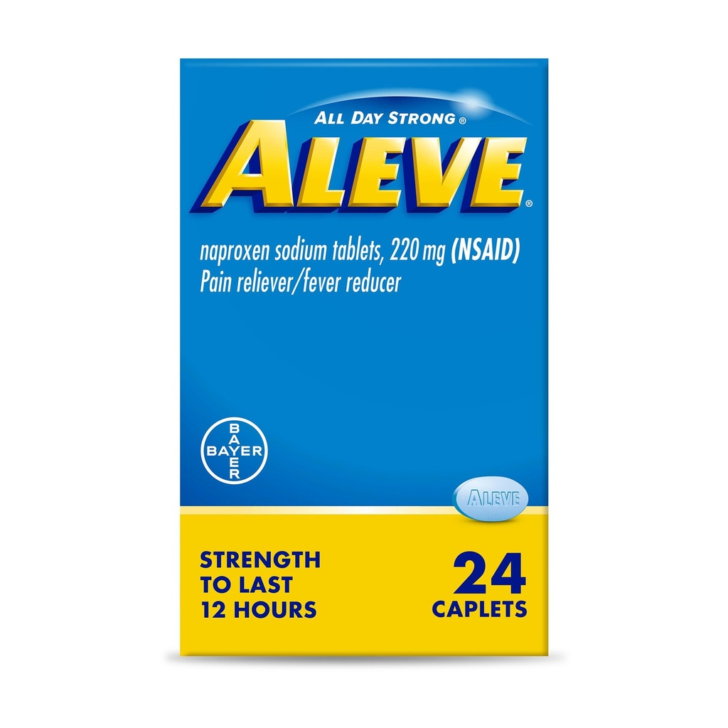 Aleve Pain Relief Naproxen Sodium Caplets ‐ 24 Conde