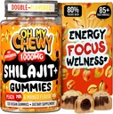 Pure Himalayan Shilajit Gummies - High Potency Gold Grade Resin - Energy Boost and Immune Support for Hombres and Women with Ashwagandha and Shatavari - 120 Gummy - Peach & Mango
