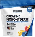 Nutricost Creatine Monohydrate Variedad Stickpacks (5 Sabores, 20 Servings) - Micronized, 5 Grams of Creatine Monohydrate Por Pack