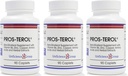 Pros-TEROL (3 kit de botella), Alivio de próstata con 900 mg Sterols de plantas con semilla de calabaza, Cuerda de hervidor, Cuerda de jengibre, Extractos de punta de regaliz 90 Caplets