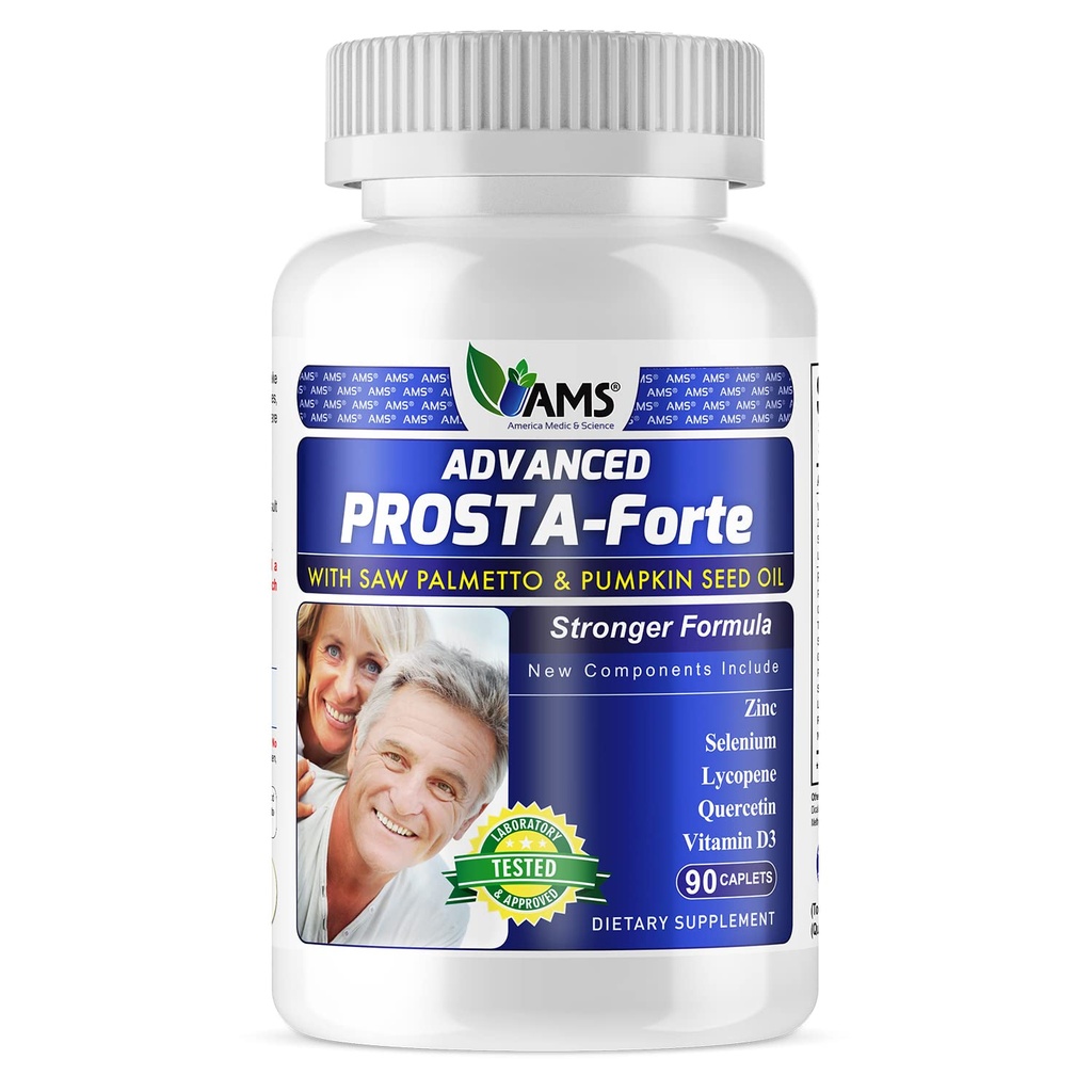 Estados Unidos Medic &amp; Science Advanced Prosta-Forte (90 cápsulas) ← Suplemento de próstata para hombres tóxicos píldoras dietéticas con extracto Saw Palmetto, vitamina D3, zinc y aceite de semilla de calabaza para la salud de próstata mejorada
