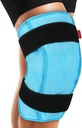 Comfytemp 3D Knee Ice Pack Wrap for injury Reusable Gel, FSA Eligible, Knee Cold Pack Brace Terapia física para Meniscus Tear, dolor de pierna, sustitución, artritis, recuperación muscular, cirugía Get Well Gift