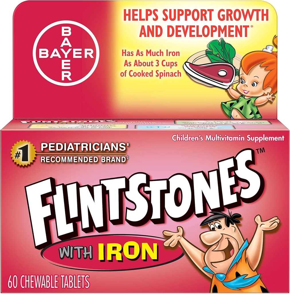 Plantillas para niños Multivitamina Plus Tablas para planchar, 60-Count (Pack of 3)
