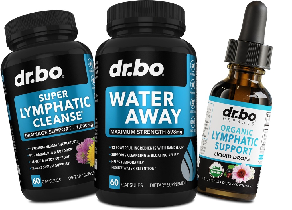Pills de agua Diuréticos " Limphatic Drainage Suplementos - Natural Away Pills Water Retention &quot Organic Lymphatic Support Liquid Drops Cleanse - Fluid " Lymph System Support Suplemento Detox