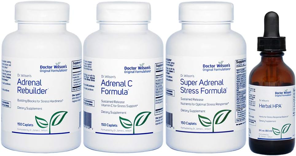Kit de protocolo de Fatiga Adrenal del Dr. Wilson para soporte adrenal HPA Grande
