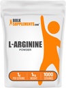 BulkSupplements.com L-Arginine Powder - L-Arginine Base, Arginine 1000mg, Arginine Supplement - Nitric Oxide Powder, Nitrous Oxide Supplement - Gluten Free, 1000mg per Serving, 1kg (2.2 lbs)